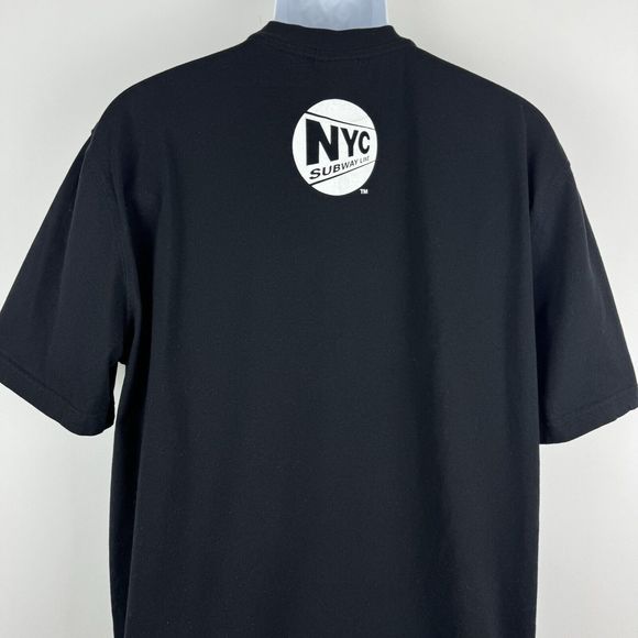 NYC SL SubWay Line T-Shirt Mens Large New York City Manhattan Subway Map MTA Tee - Picture 9 of 16